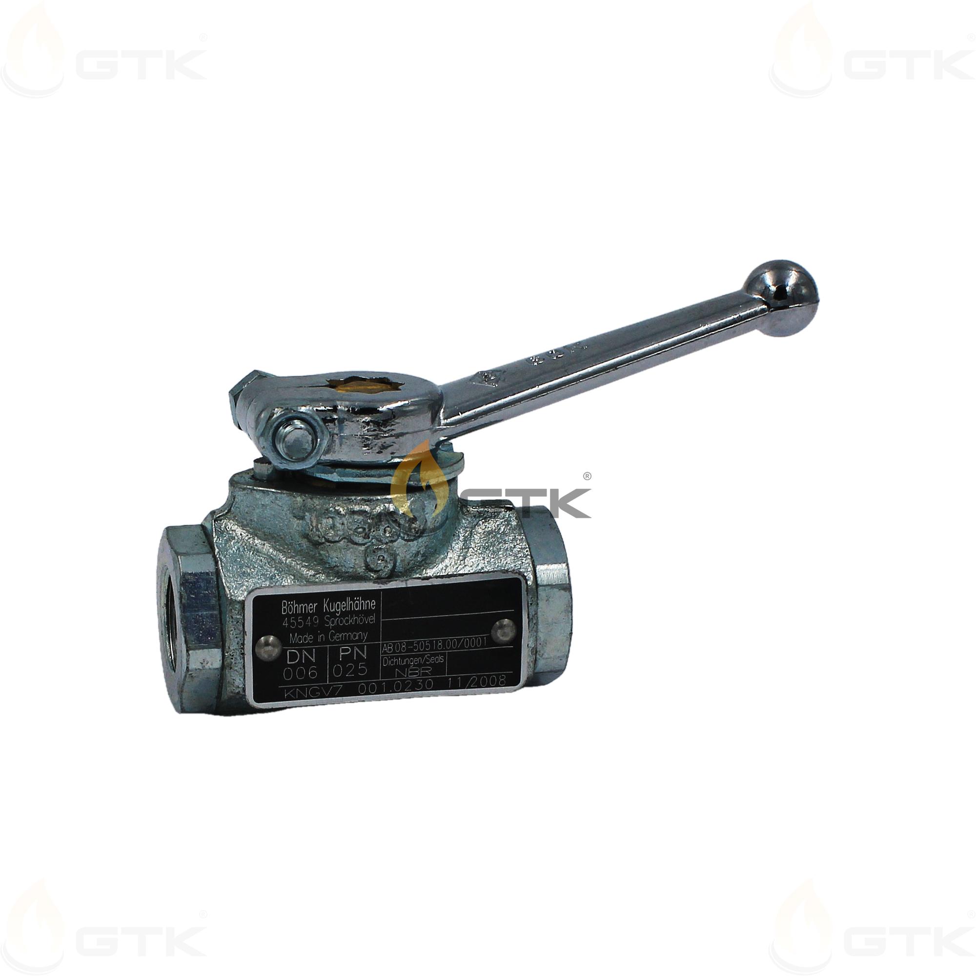 Клапан запорный Bohmer Kugelhahne DN006 PN 025, 45549