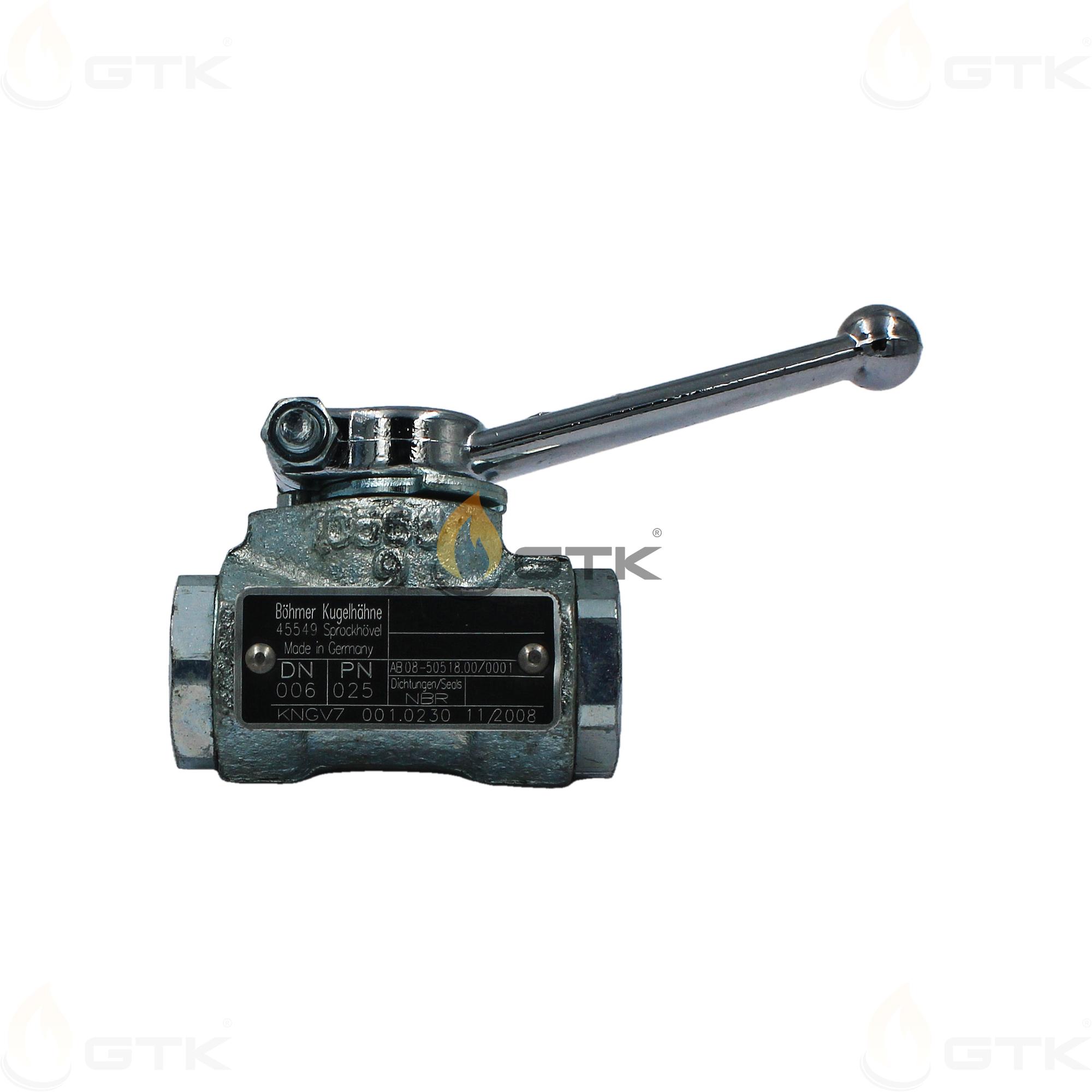 Клапан запорный Bohmer Kugelhahne DN006 PN 025, 45549