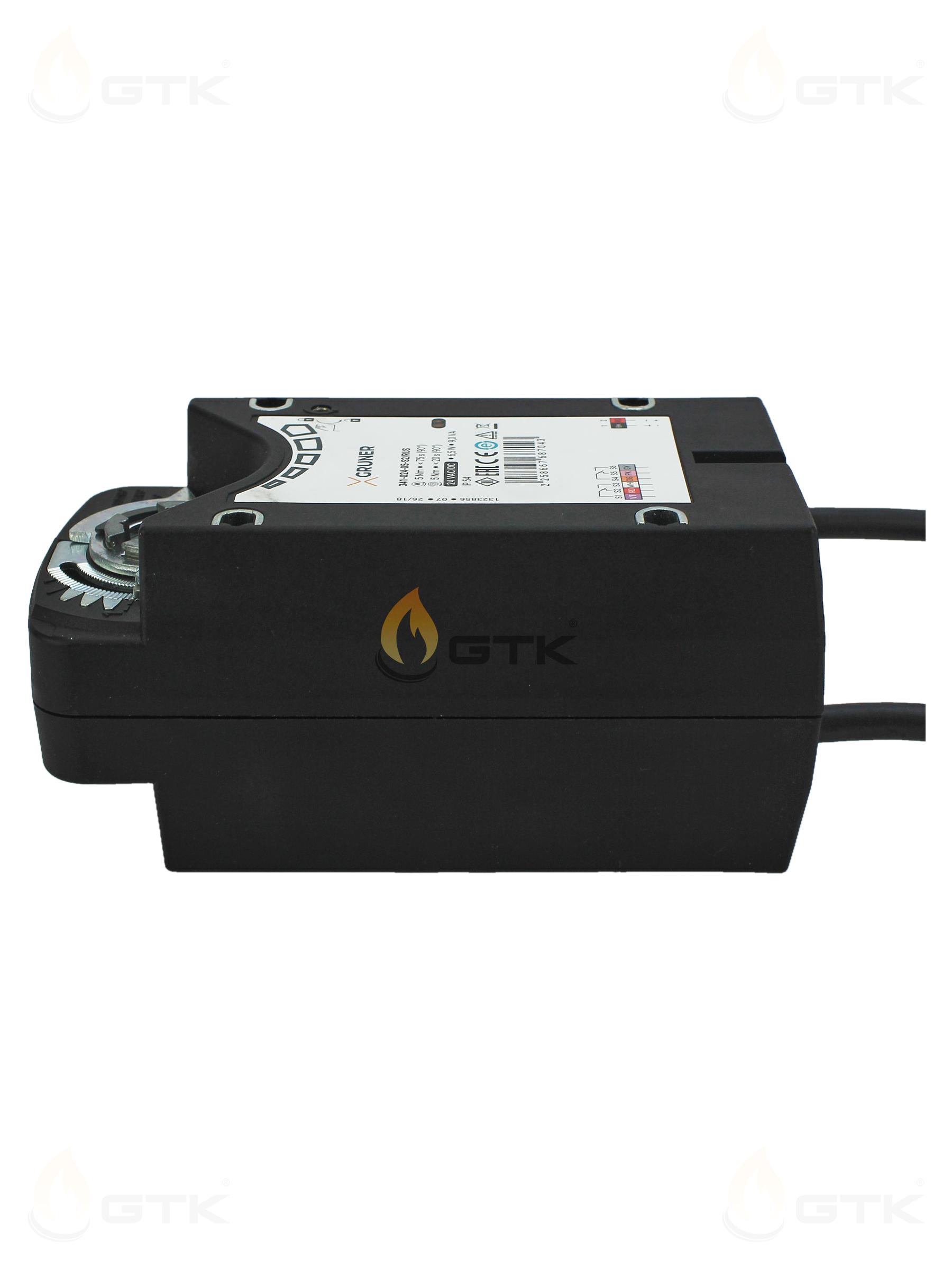 Электропривод Gruner с возвратной пружиной 5Нм AC/DC 24В IP54, 341-024-05-S2/RUS