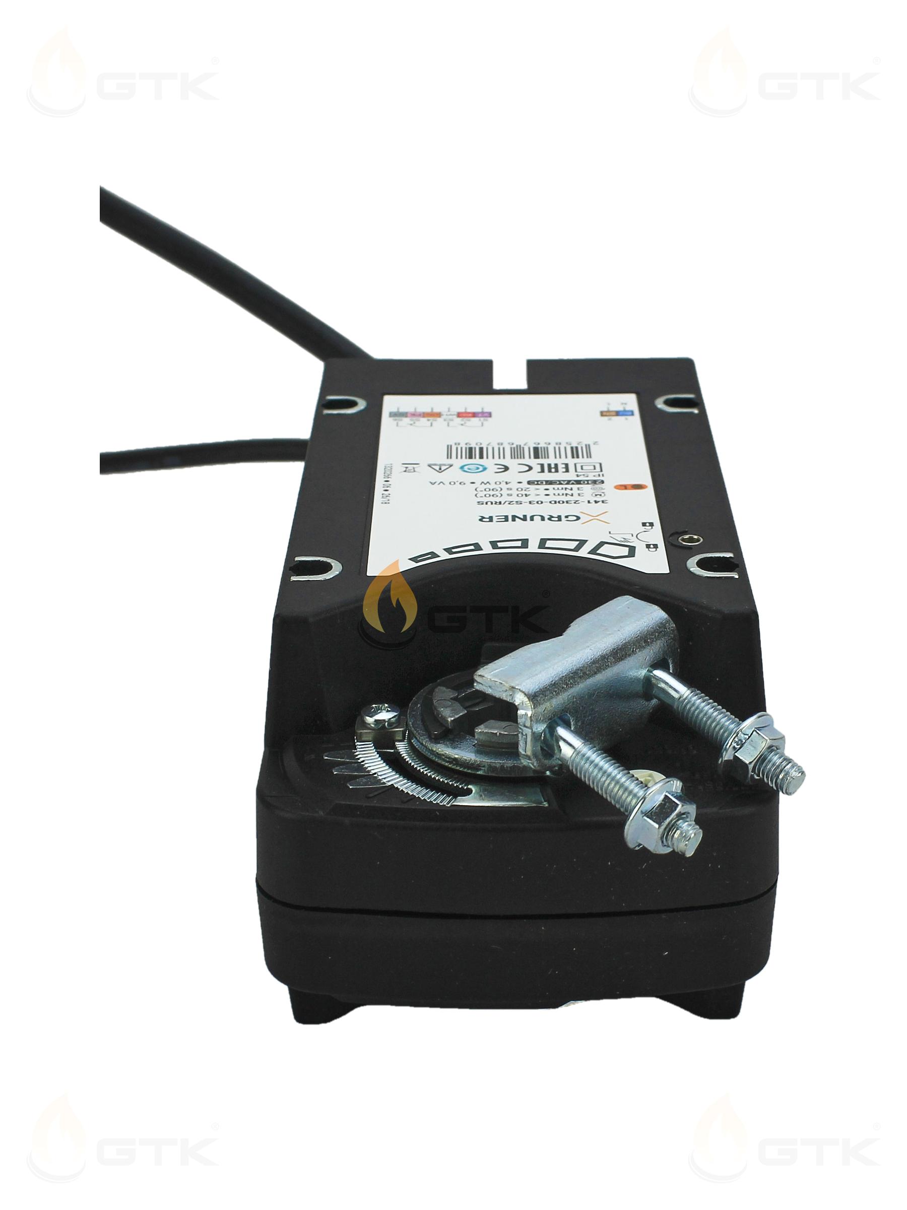 Электропривод Gruner с возвратной пружиной 3Нм 230В IP54, 341-230D-03-S2
