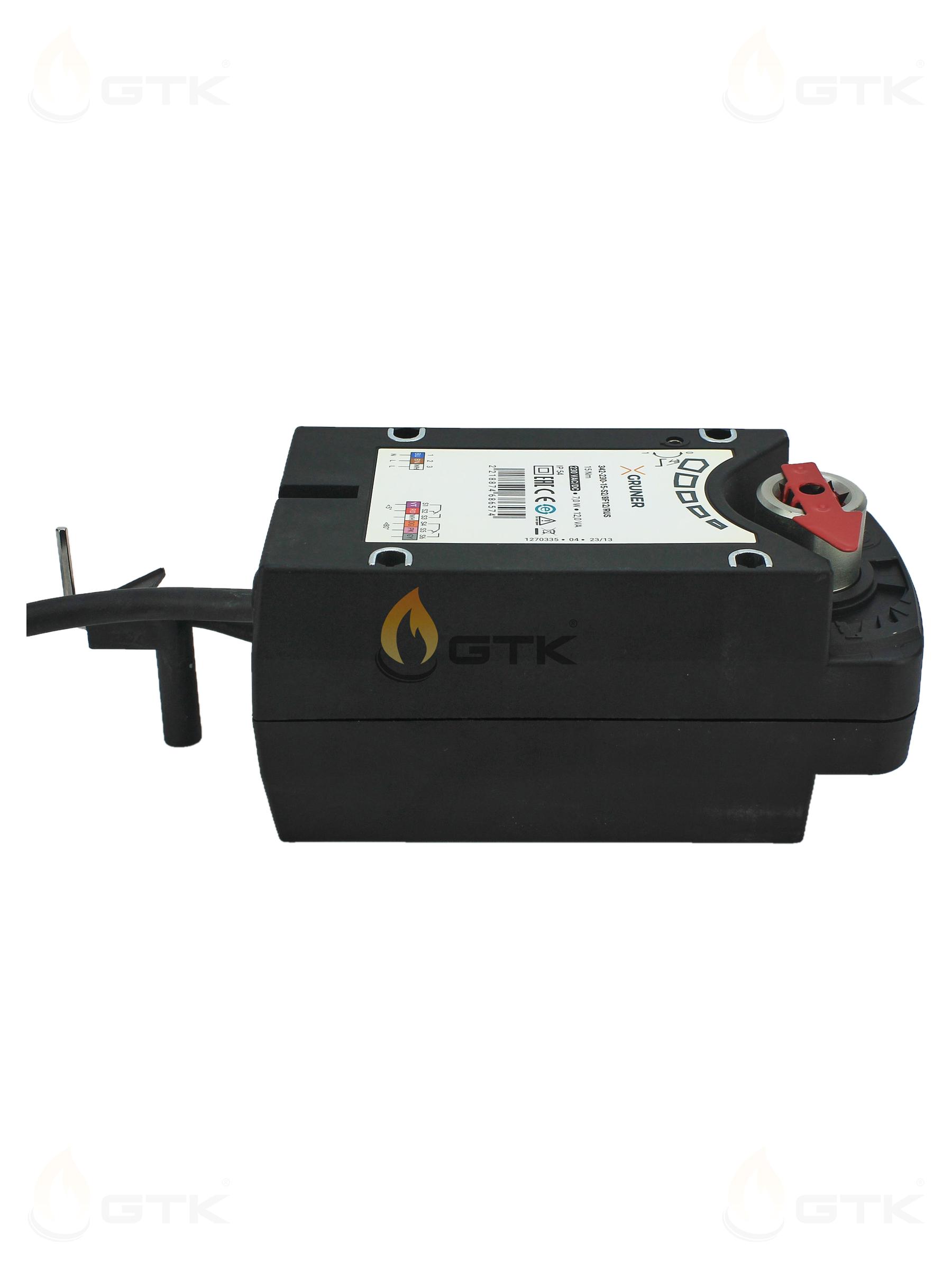 Электропривод Gruner 15Нм 230В IP54, 342-230-15-S2/8F12