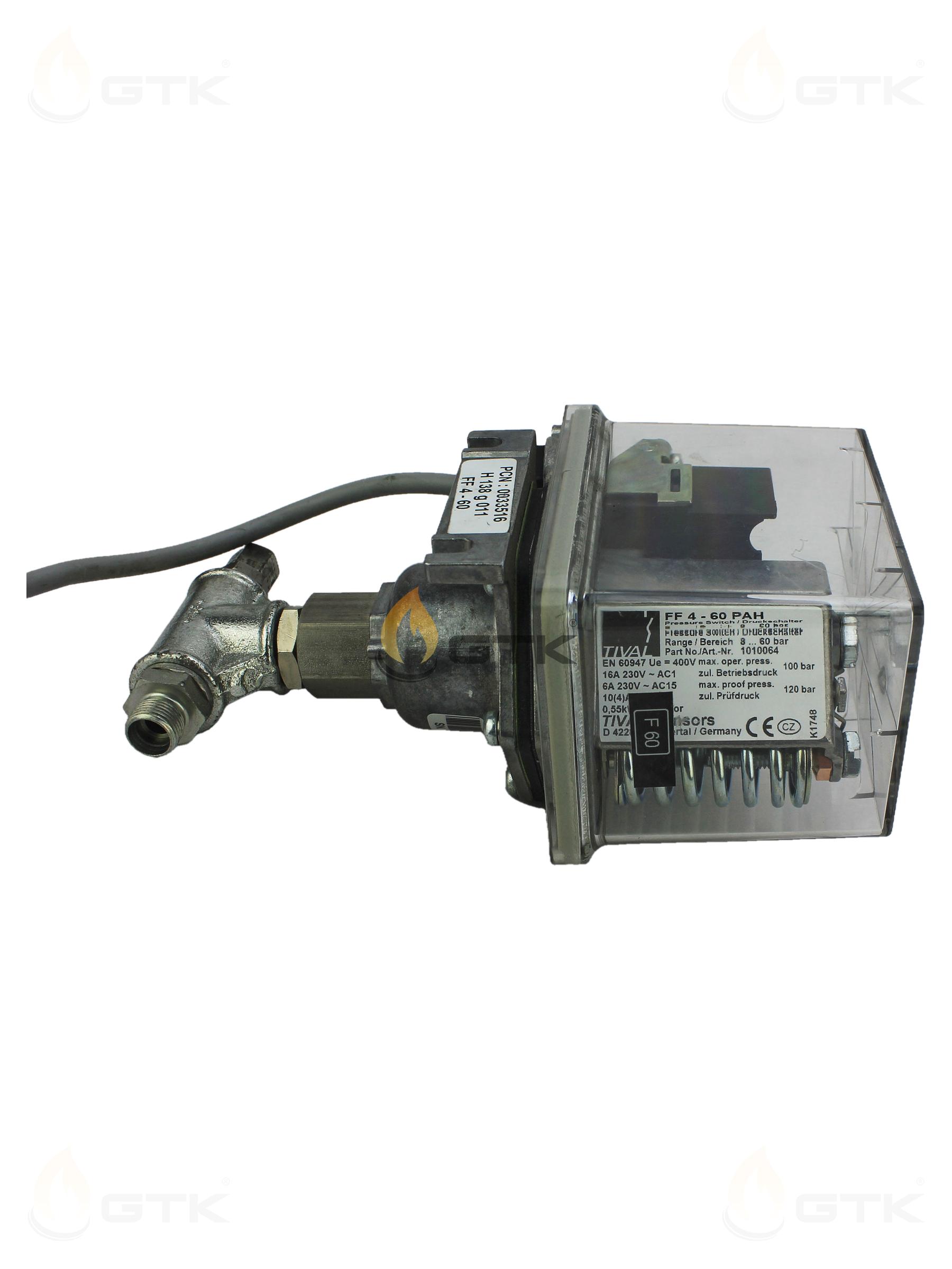 Датчик давления топлива SAACKE (Tx-GL 20.1) FF 4-60 PAH 0-60 бар, 47-90-28330