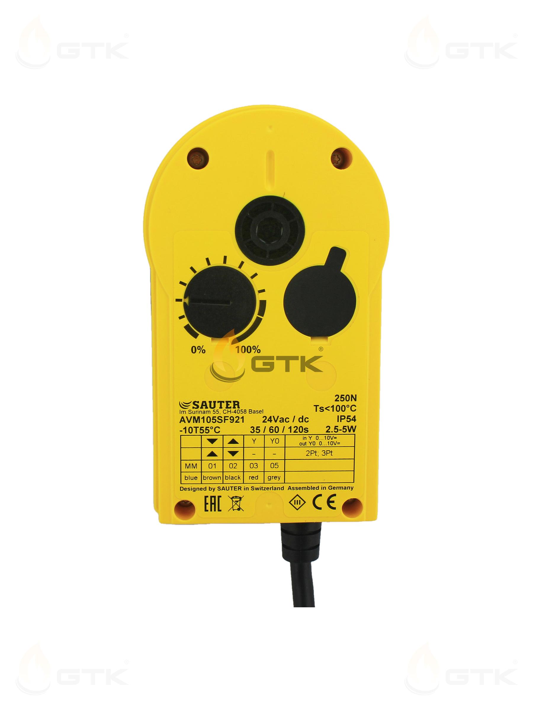 Электропривод Sauter AVM105SF921 250Нм AC/DC 24В