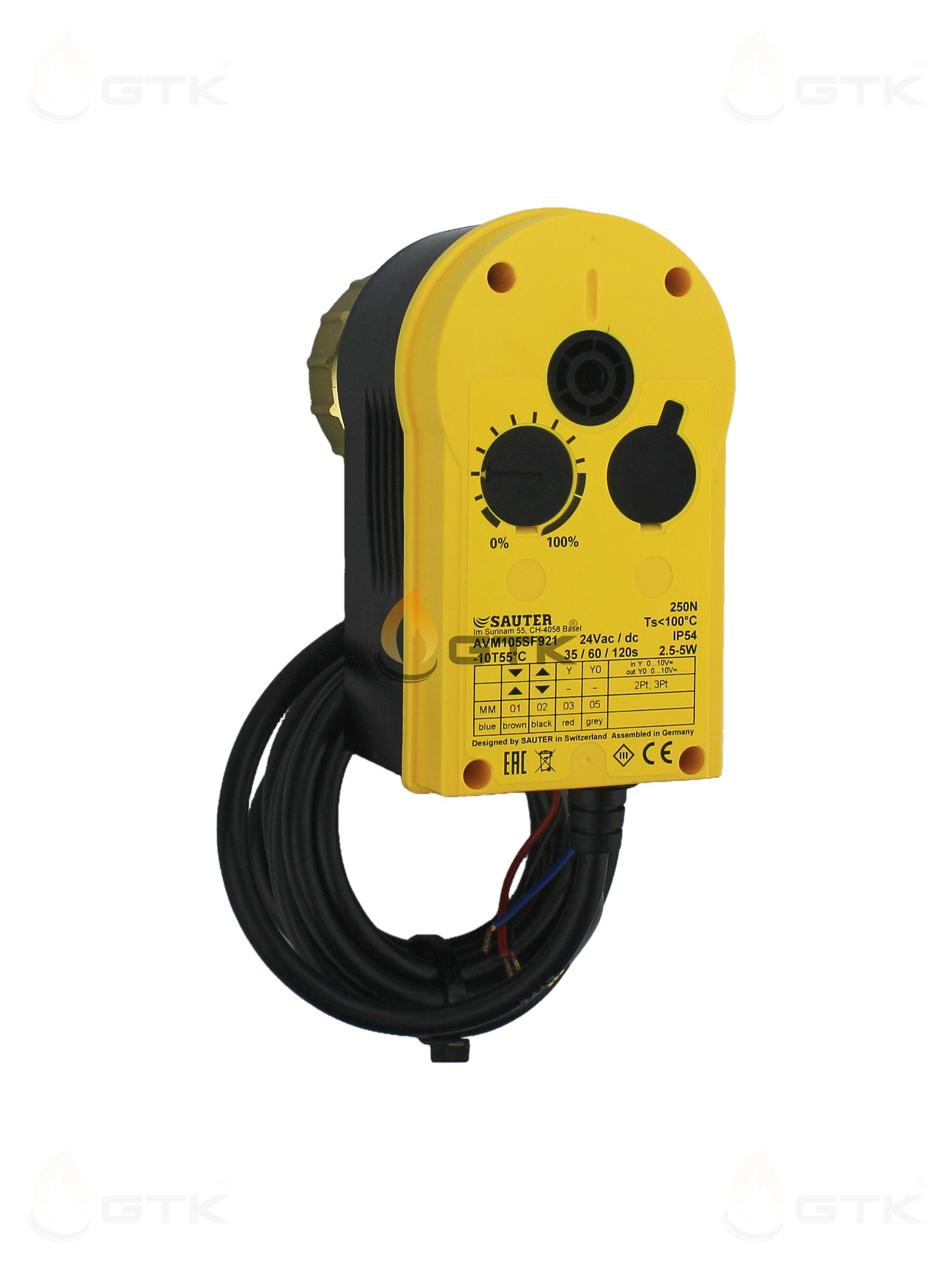 Электропривод Sauter AVM105SF921 250Нм AC/DC 24В
