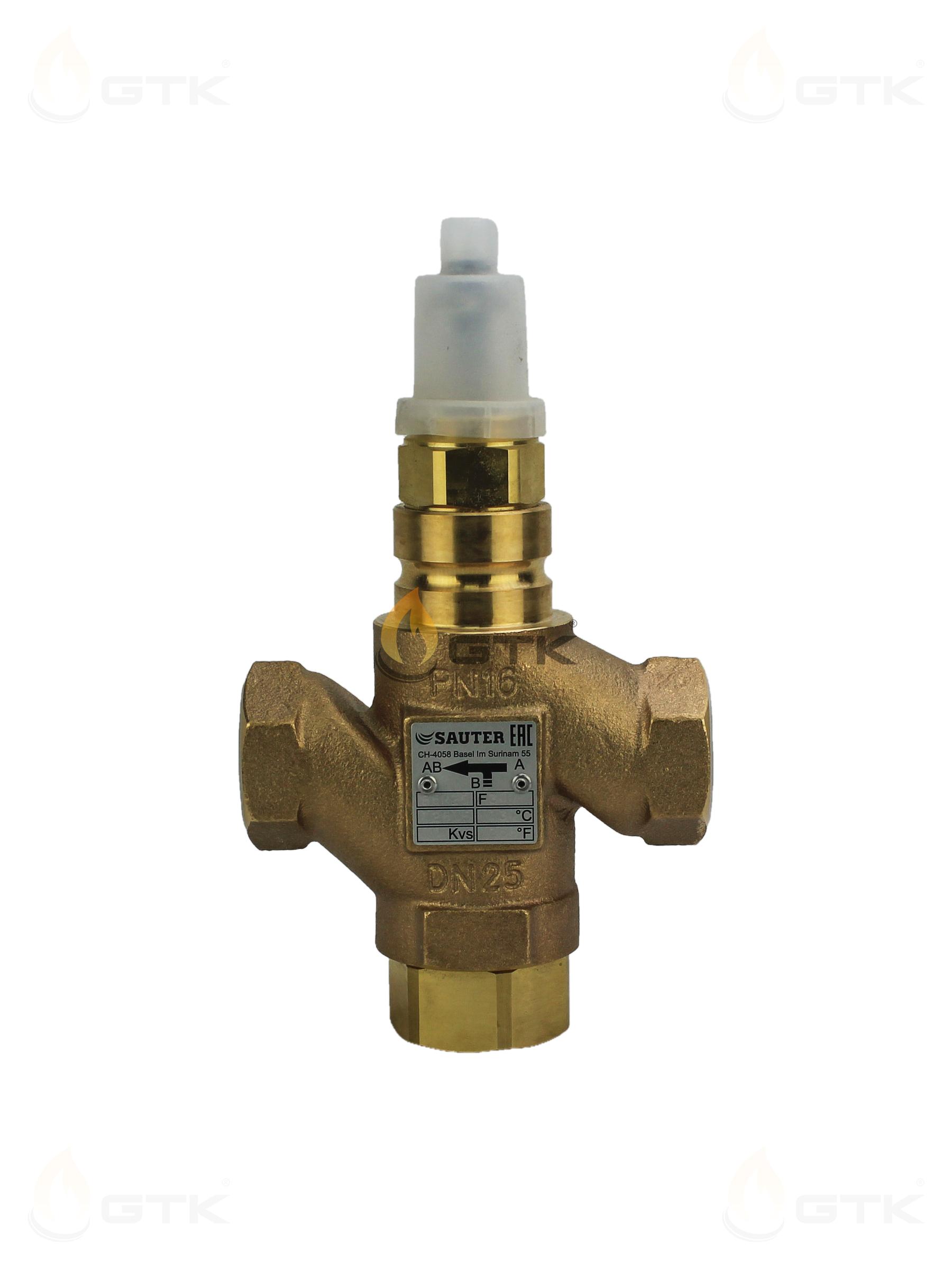 Клапан 3-ход. Sauter B6R25F300 PN16 DN25 Kvs10