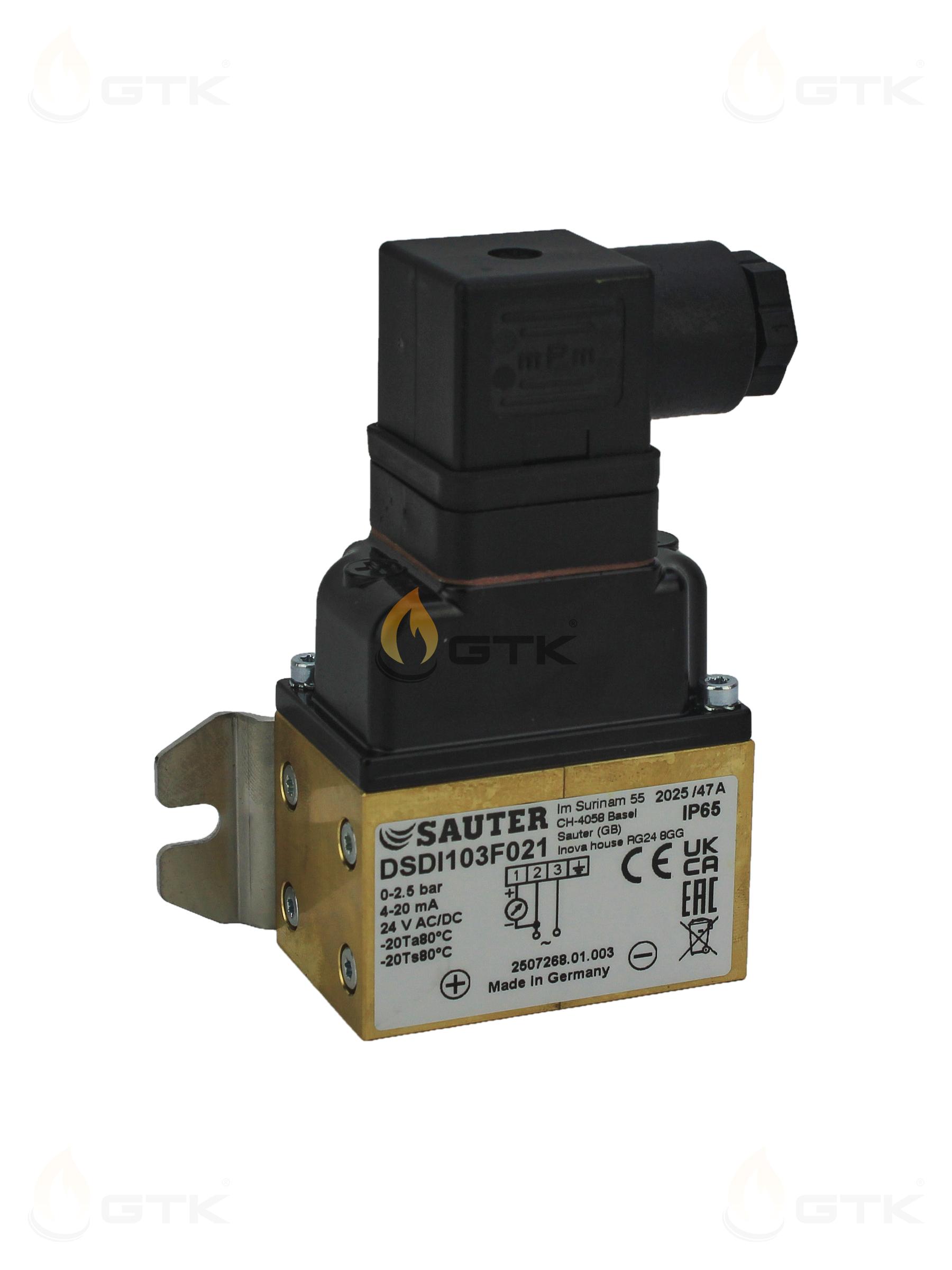 Преобразователь перепада давления Sauter 24В 4-20мА 0-2.5, DSDI103F021