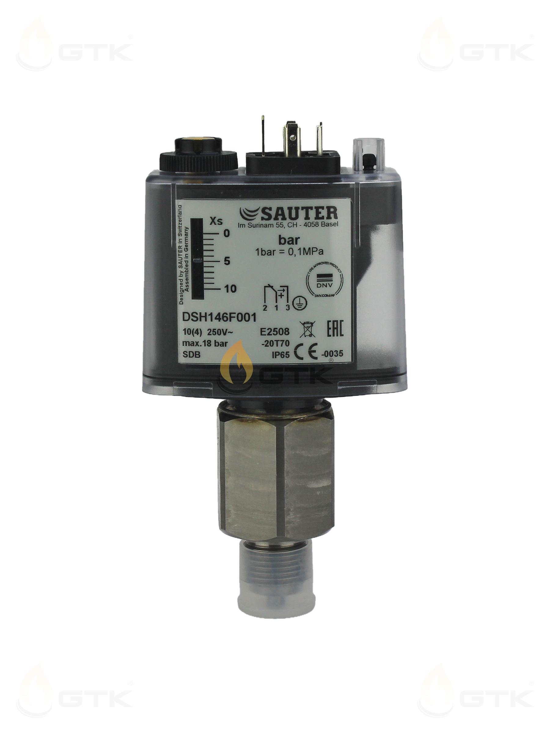 Ограничитель верхнего давления (прессостат) Sauter DSH146F001