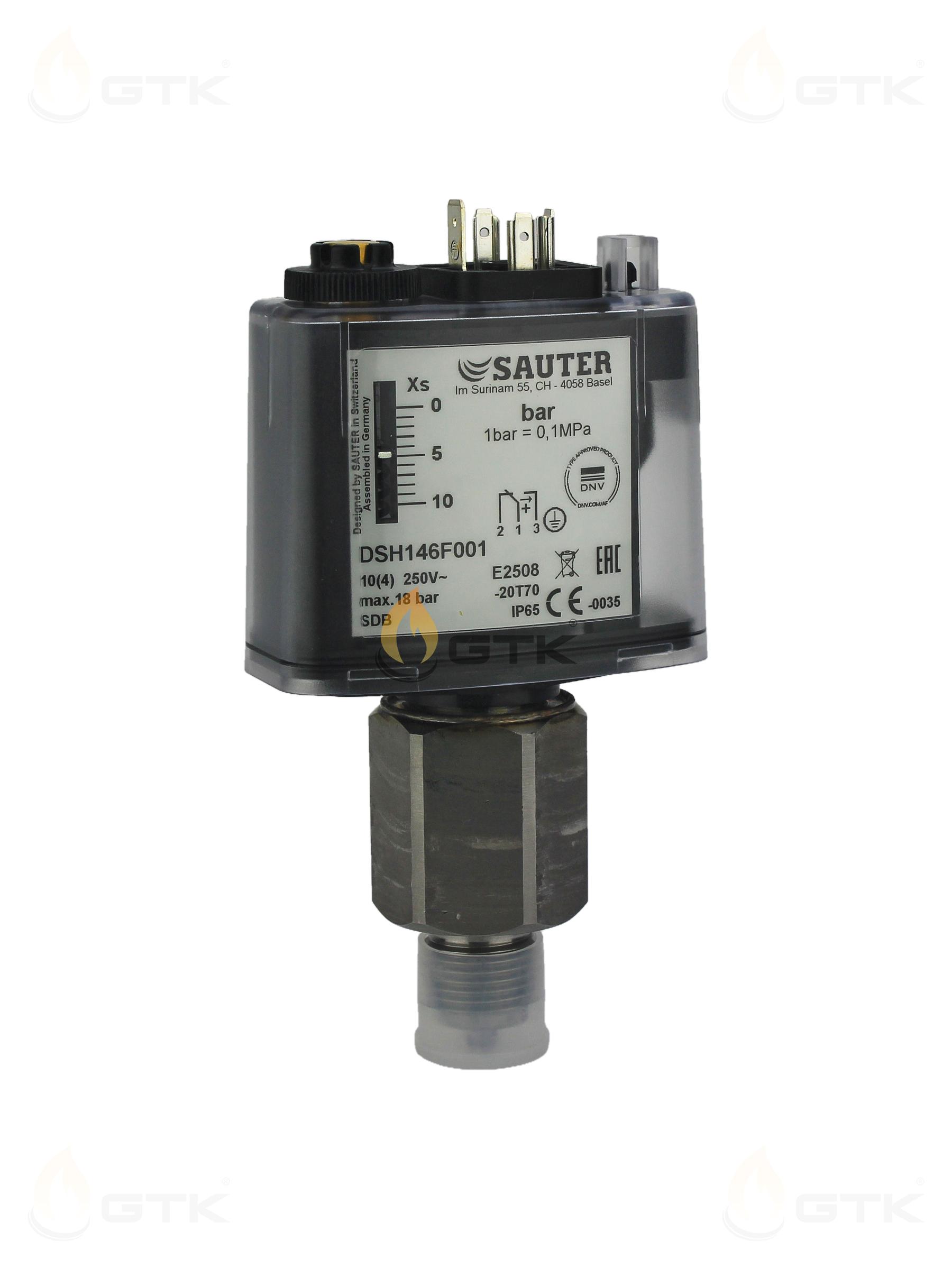 Ограничитель верхнего давления (прессостат) Sauter DSH146F001