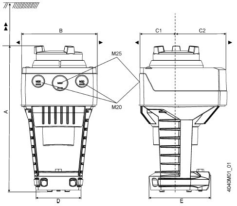Схемы для Электромоторный привод Siemens SAS61.03 S55158-A100 | S55158-A100