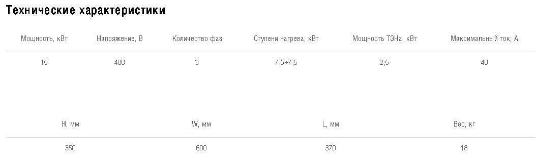 Схемы для Нагреватель электрический для прямоугольных каналов Shuft EHR 600*350-15 | НС-1055045