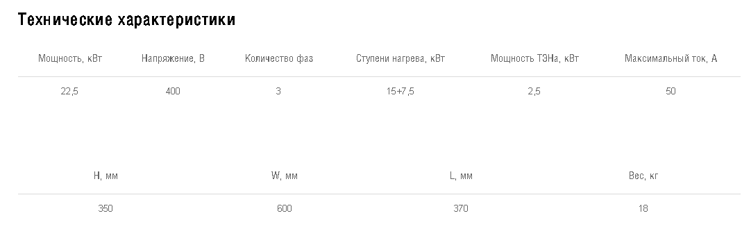Схемы для Нагреватель электрический для прямоугольных каналов Shuft EHR 600*350-22,5 | НС-1055046