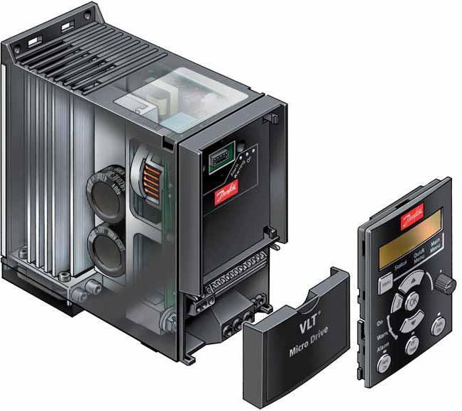 Схемы для Частотный преобразователь Danfoss VLT Micro Drive FC 51 0,37 кВт (380 - 480, 3 фазы) 132F0017 