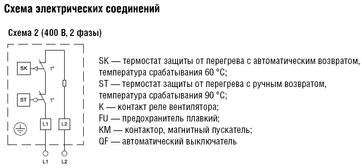 Схемы для Эл/нагреватель для круглого канала Shuft EHC 315-6,0/2 | НС-0007020