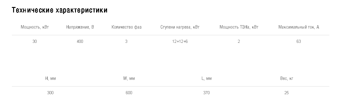 Схемы для Нагреватель электрический для прямоугольных каналов Shuft EHR 600*300-30 | НС-0007065