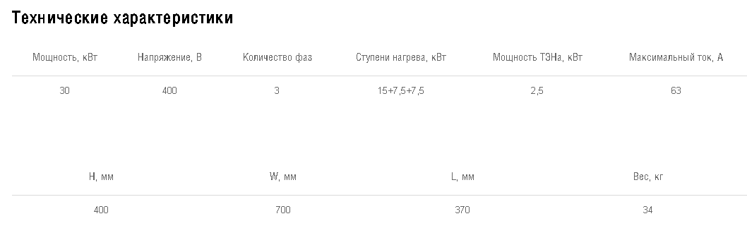 Схемы для Нагреватель электрический для прямоугольных каналов Shuft EHR 700*400-30 | НС-0007071